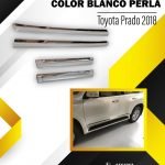 BISEL DE PUERTA COLOR BLACO PERLA TOYOTA PRADO 2018