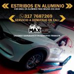 Estribos en aluminio con bisel de acero para Mazda CX5 2020