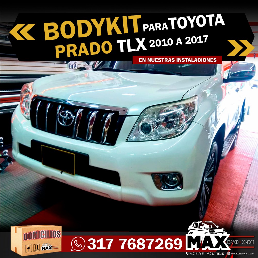 Bodykit para Toyota Prado TLX 2010 A 2017 Para tu carro