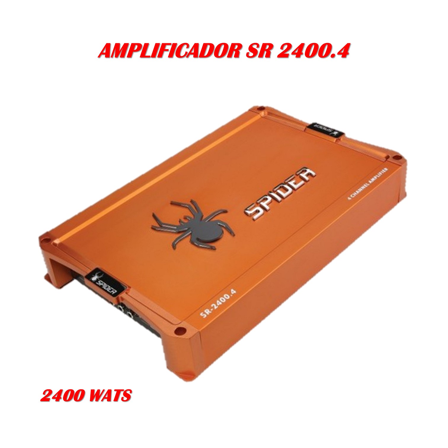 AMPLIFICADOR 4 CANALES SPIDER SR2400.4 - Para tu carro